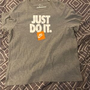 Grey Mens NIKE Shirt XL